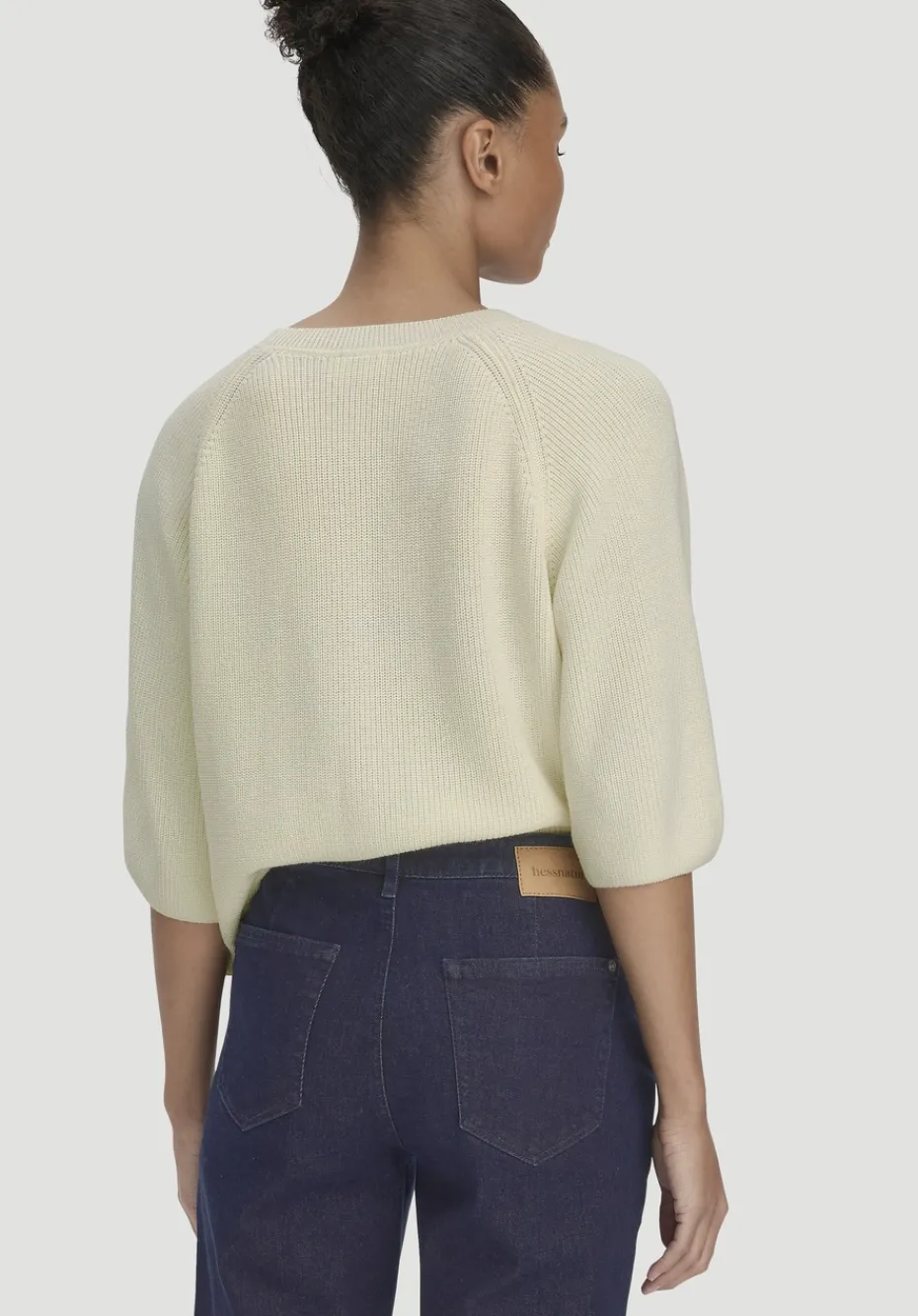 hessnatur Jeans ELENY Culotte Straight Leg BETTER RECYCLED aus Bio-Denim von pure blue Best