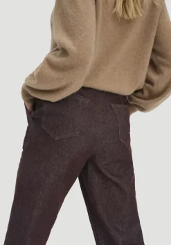 hessnatur Jeans ELENY Culotte straight Leg aus reinem Bio-Denim von brown Clearance
