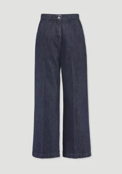 hessnatur Jeans ENNELIE Culotte Wide Leg aus Bio-Denim mit Kapok von medium blue Discount