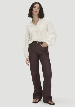 hessnatur Jeans GIERA Straight Relaxed aus reinem Bio-Denim von brown Clearance