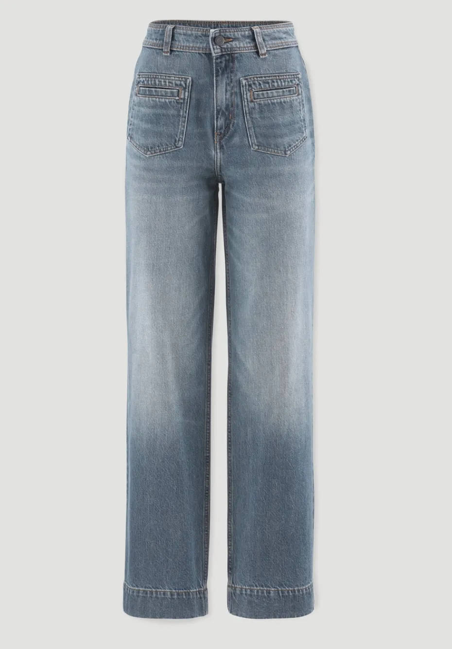 hessnatur Jeans GIERA Straight Relaxed aus reinem Bio-Denim von greenish blue Hot