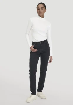 hessnatur Jeans HANNA High Rise Mom aus Bio-Denim von schwarz