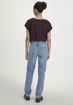 hessnatur Jeans HANNA Mom High Rise aus reinem Bio-Denim von medium blue
