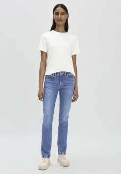 hessnatur Jeans LEA Mid Rise Slim aus Bio-Denim von medium blue