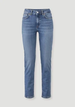 hessnatur Jeans LEA Mid Rise Slim aus Bio-Denim von medium blue