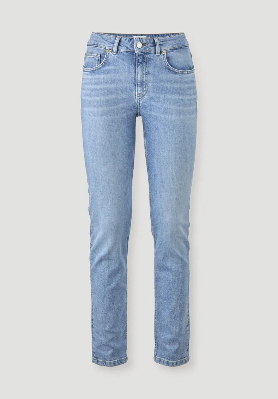 hessnatur Jeans LEA Mid Rise Slim aus Bio-Denim von light blue Outlet