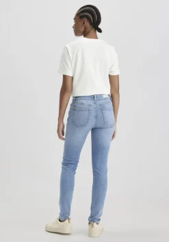 hessnatur Jeans LINA Mid Rise Skinny aus Bio-Denim von light blue
