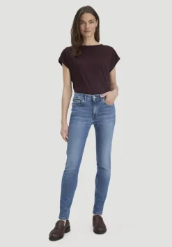 hessnatur Jeans LINA Mid Rise Skinny aus Bio-Denim von medium blue Best