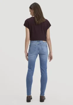 hessnatur Jeans LINA Mid Rise Skinny aus Bio-Denim von medium blue Best