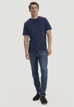 hessnatur Jeans MADS Relaxed Tapered aus Bio-Denim von dark blue