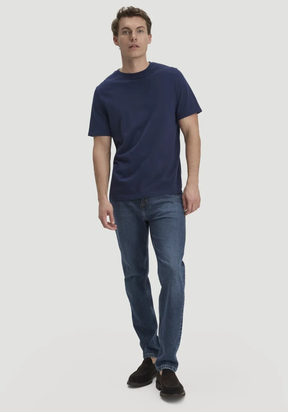 hessnatur Jeans MADS Relaxed Tapered aus Bio-Denim von dark blue