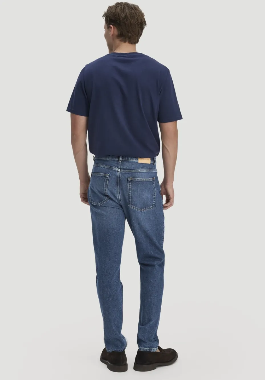 hessnatur Jeans MADS Relaxed Tapered aus Bio-Denim von dark blue