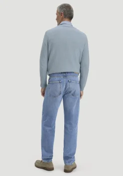 hessnatur Jeans MADS Relaxed Tapered aus reinem Bio-Denim von medium blue Discount