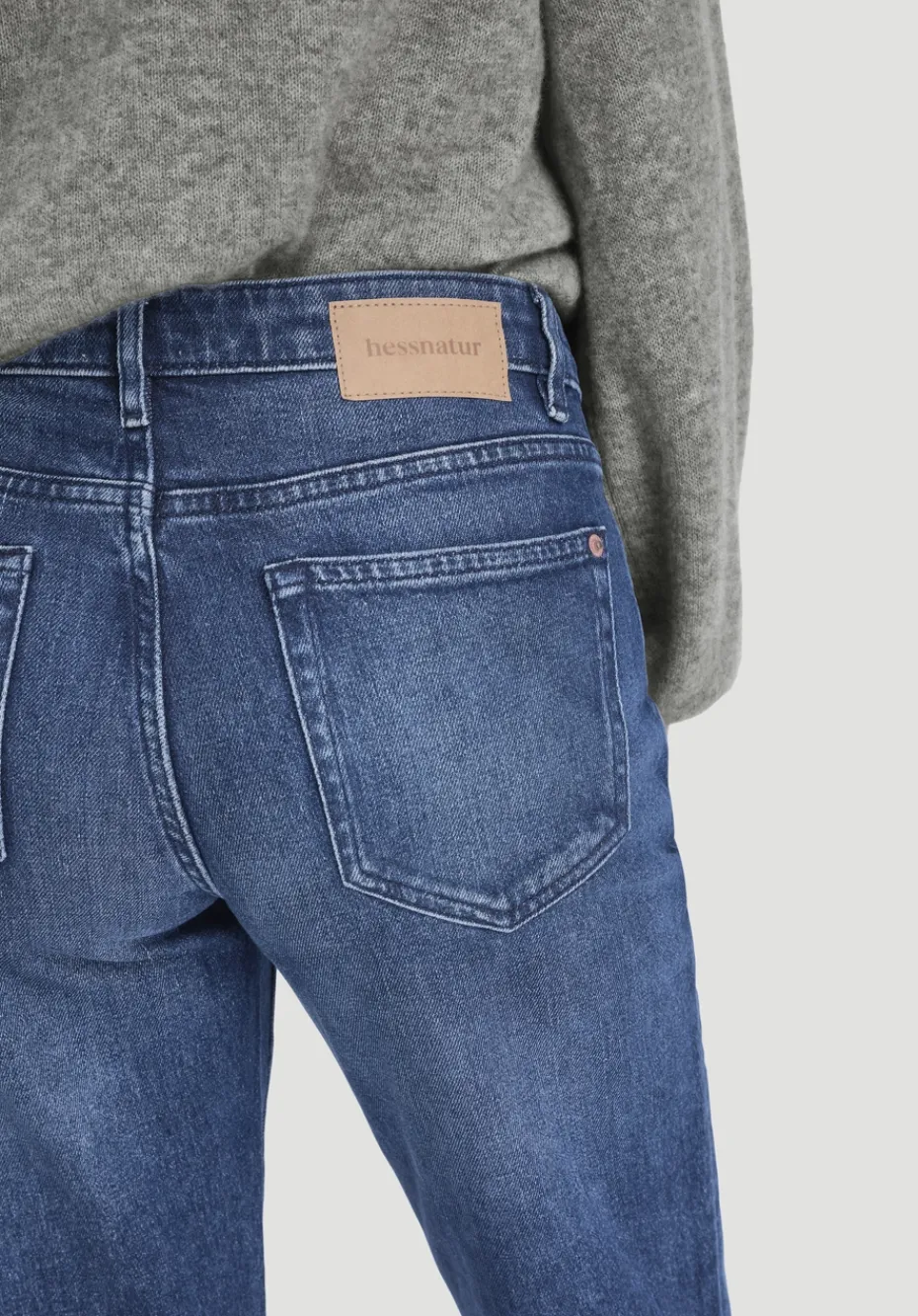 hessnatur Jeans MARIE Straight aus Bio-Denim von dark blue Discount