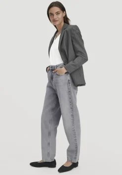hessnatur Jeans NELE Barrel Leg aus Bio-Baumwolle von light grey Clearance
