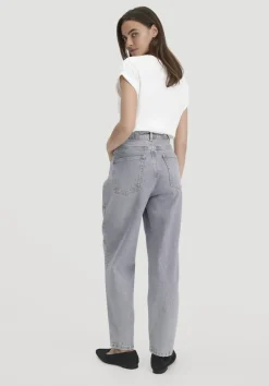 hessnatur Jeans NELE Barrel Leg aus Bio-Baumwolle von light grey Clearance