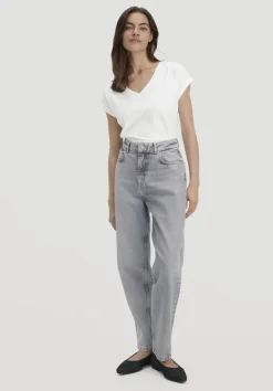 hessnatur Jeans NELE Barrel Leg aus Bio-Baumwolle von light grey Clearance