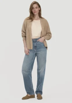 hessnatur Jeans NIVA Tapered Leg aus reiner Bio-Baumwolle von greenish blue Online