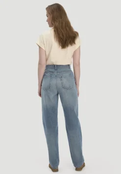 hessnatur Jeans NIVA Tapered Leg aus reiner Bio-Baumwolle von greenish blue Online