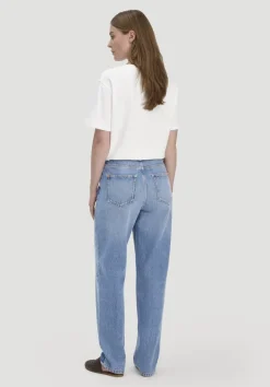 hessnatur Jeans NIVA Tapered Leg aus reiner Bio-Baumwolle von medium blue