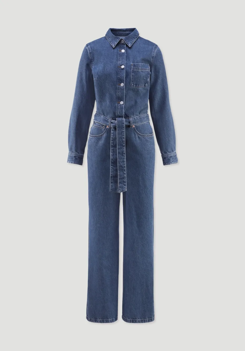 hessnatur Jeans Overall Wide Leg aus Bio-Baumwolle mit TENCEL™ Lyocell von dark blue Outlet