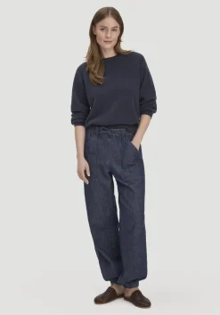 hessnatur Jeans Soft Utillity aus Bio-Denim mit Kapok von medium blue Outlet