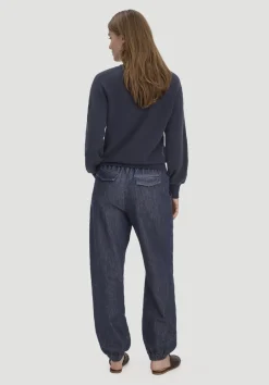 hessnatur Jeans Soft Utillity aus Bio-Denim mit Kapok von medium blue Outlet