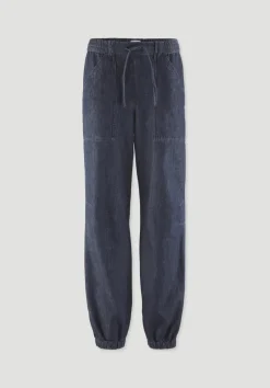 hessnatur Jeans Soft Utillity aus Bio-Denim mit Kapok von medium blue Outlet