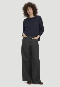 hessnatur Jeans VONNA Super Wide Leg BETTER RECYCLING aus Bio-Denim von black Best