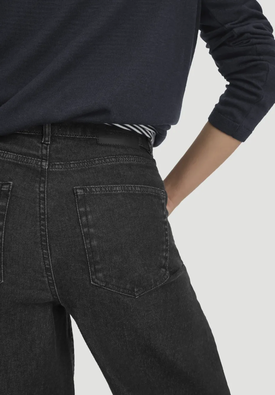 hessnatur Jeans VONNA Super Wide Leg BETTER RECYCLING aus Bio-Denim von black Best