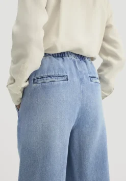 hessnatur Jeans Wide Leg aus reinem Bio-Denim von light blue Online