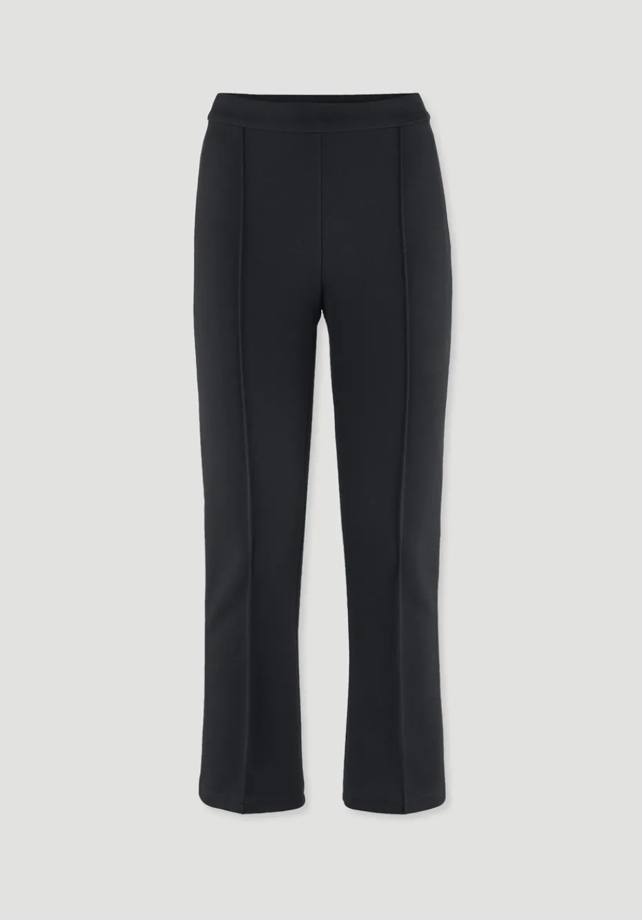 hessnatur Jersey Hose Culotte Slim Leg aus Bio-Baumwolle von schwarz