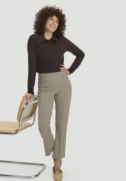 hessnatur Jersey Hose Culotte Slim Leg aus Bio-Baumwolle von beige Clearance