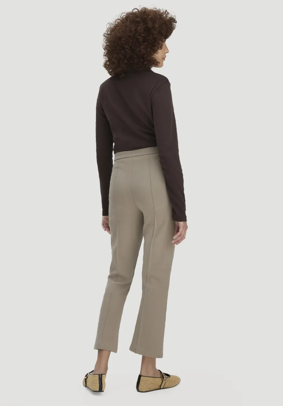 hessnatur Jersey Hose Culotte Slim Leg aus Bio-Baumwolle von beige Clearance