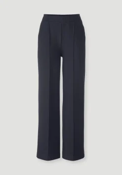 hessnatur Jersey Hose Wide Leg Relaxed aus Bio-Baumwolle von marine Outlet