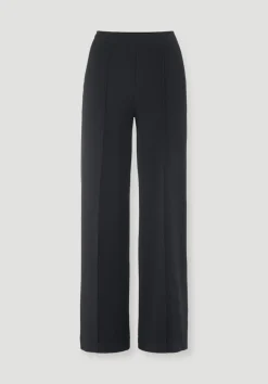 hessnatur Jersey Hose Wide Leg Relaxed aus Bio-Baumwolle von schwarz Sale
