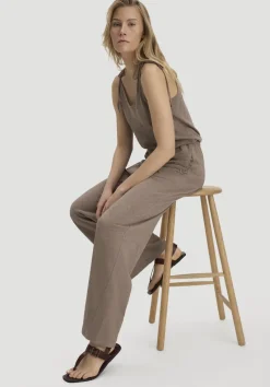 hessnatur Jersey Jumpsuit Relaxed aus Leinen und Bio-Baumwolle von mocca New