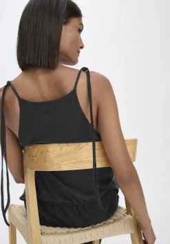 hessnatur Jersey Jumpsuit Relaxed aus Leinen und Bio-Baumwolle von schwarz Online