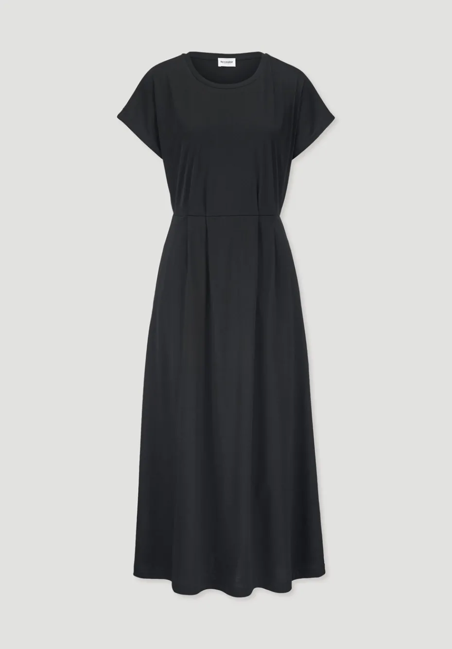 hessnatur Jersey Kleid Knöchellang Relaxed aus reiner Bio-Baumwolle von schwarz Online