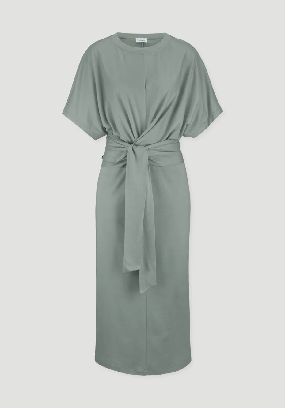 hessnatur Jersey Kleid Midi Oversize aus reiner Bio-Baumwolle von mattgrün Hot
