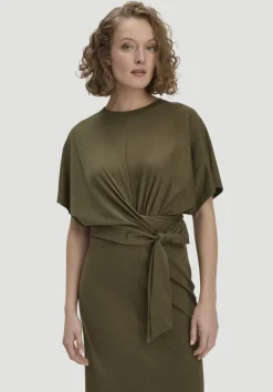 hessnatur Jersey Kleid Midi Oversize aus reiner Bio-Baumwolle von goldoliv Sale