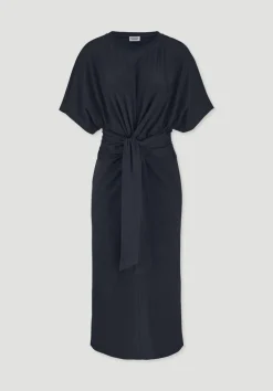 hessnatur Jersey Kleid Midi Oversize aus reiner Bio-Baumwolle von marine New