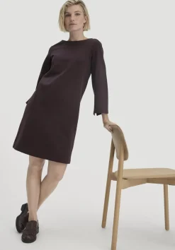 hessnatur Jersey Kleid Mini Regular aus Bio-Baumwolle von schwarzbeere Best