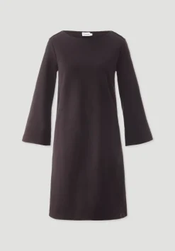 hessnatur Jersey Kleid Mini Regular aus Bio-Baumwolle von schwarzbeere Best