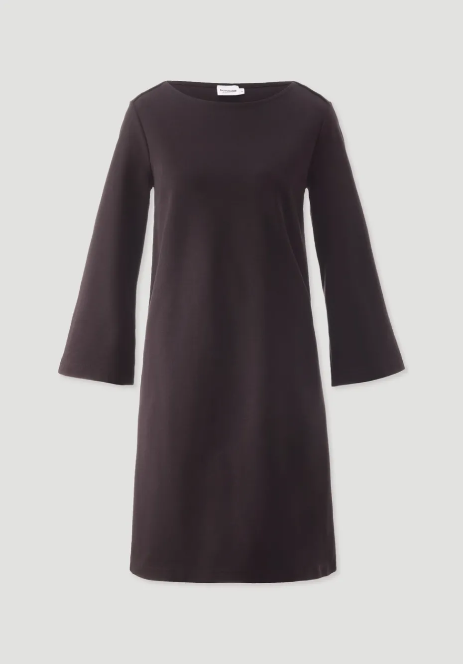 hessnatur Jersey Kleid Mini Regular aus Bio-Baumwolle von schwarzbeere Best