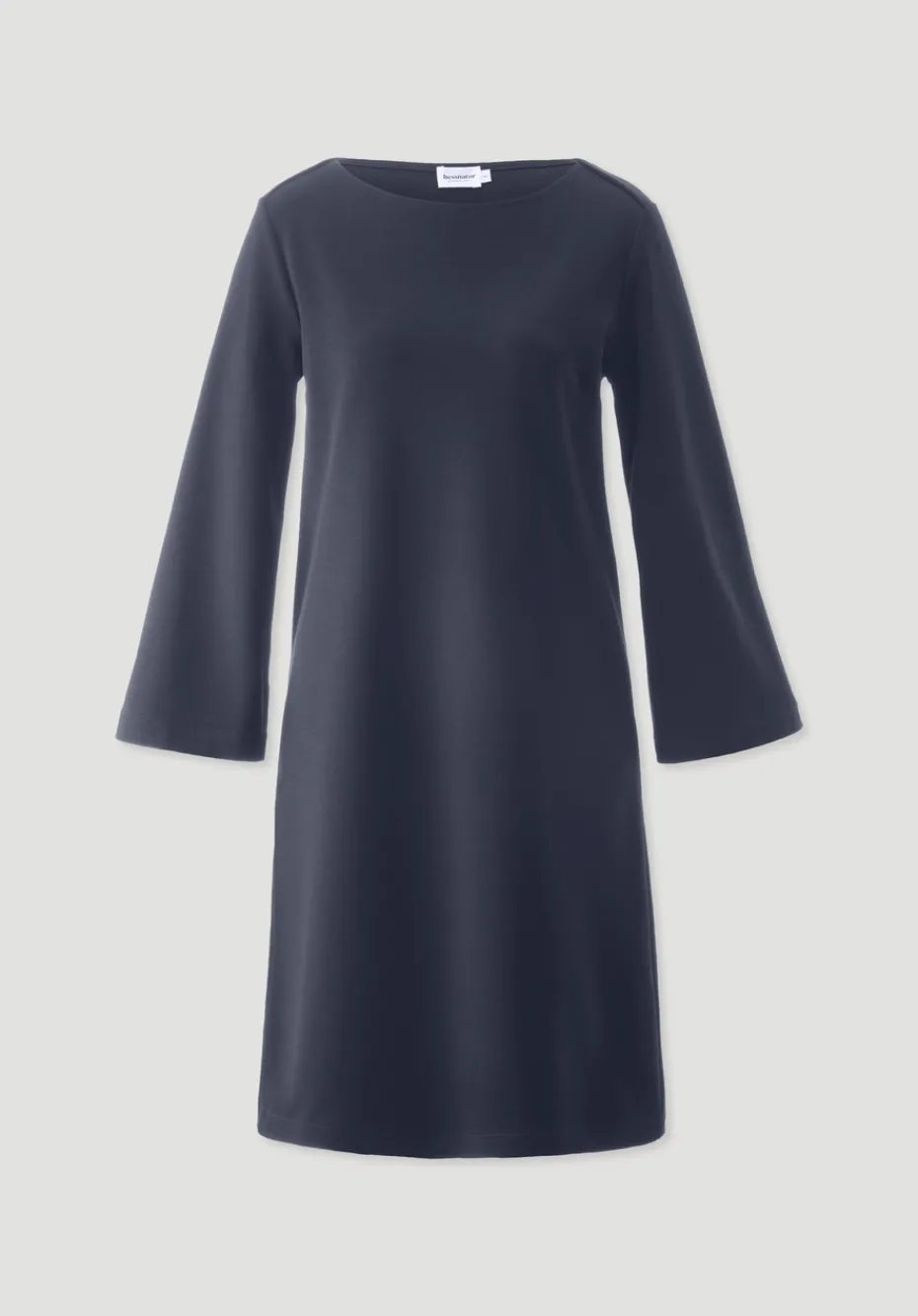 hessnatur Jersey Kleid Mini Regular aus Bio-Baumwolle von marine Sale
