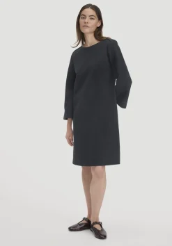 hessnatur Jersey Kleid Mini Regular aus Bio-Baumwolle von schwarz Discount