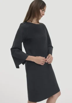 hessnatur Jersey Kleid Mini Regular aus Bio-Baumwolle von schwarz Discount