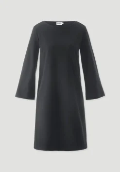 hessnatur Jersey Kleid Mini Regular aus Bio-Baumwolle von schwarz Discount