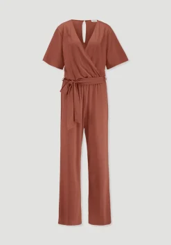 hessnatur Jersey Overall Relaxed aus reiner Bio-Baumwolle von terrakotta